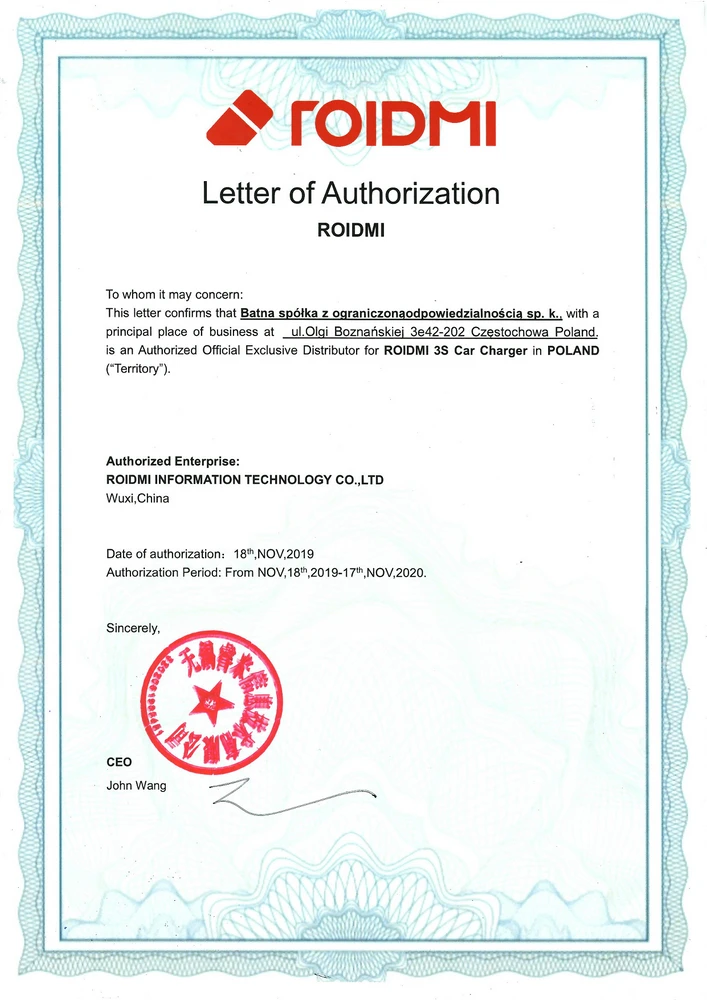 Distribuidor autorizado de Roidmi